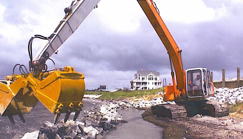 CAPE DREDGING SEAWALLS